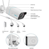 Reolink rlc 511wa 5mp wired and wifi camera with colour night vision two way audio 5× optial zoom box pack with complete accessories